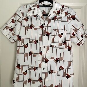 Mr. Jan Made in California Geometric Button Down Shirt
